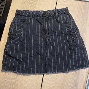 BDG Denim Skirt Black Striped Skirt size small, small ladies denim skirt